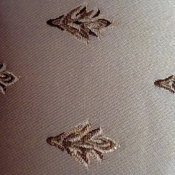 Golden motif Satin silk with embroidery Fabric Cushion Cover Satin silk with gold embroidered designs inspired by traditional Indian aesthetics