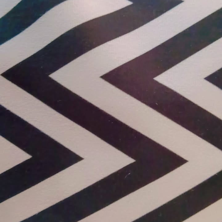 Zig zag delight  Printed Suede Premium Fabric Cushion Cover  black white zig zag
